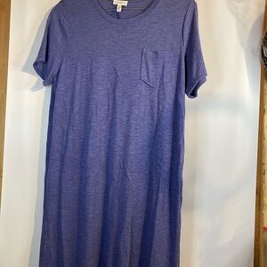 Jessica Simpson Purple T-Shirt Dress Short Sleeves Boho Knee-Length Size 2XL